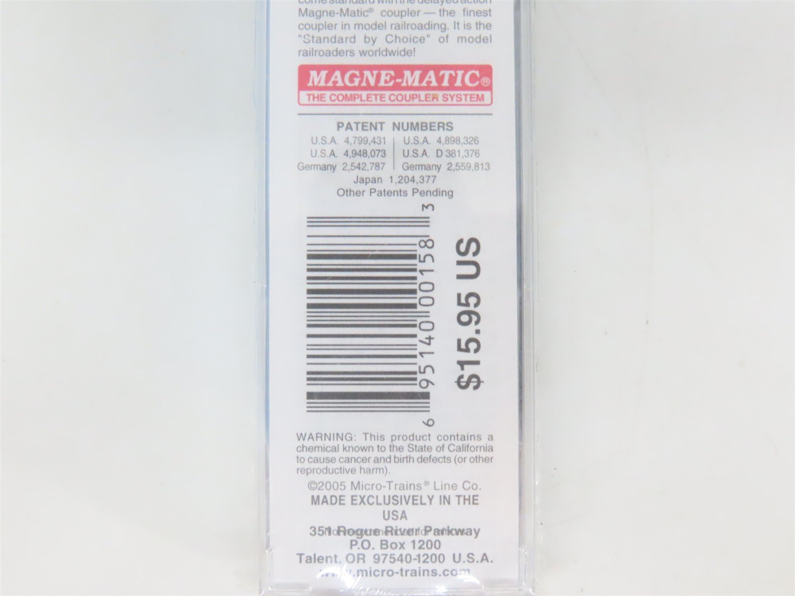 N Scale Micro-Trains MTL 02400140 PICK Pickens 40' Single Door Box Car #20039