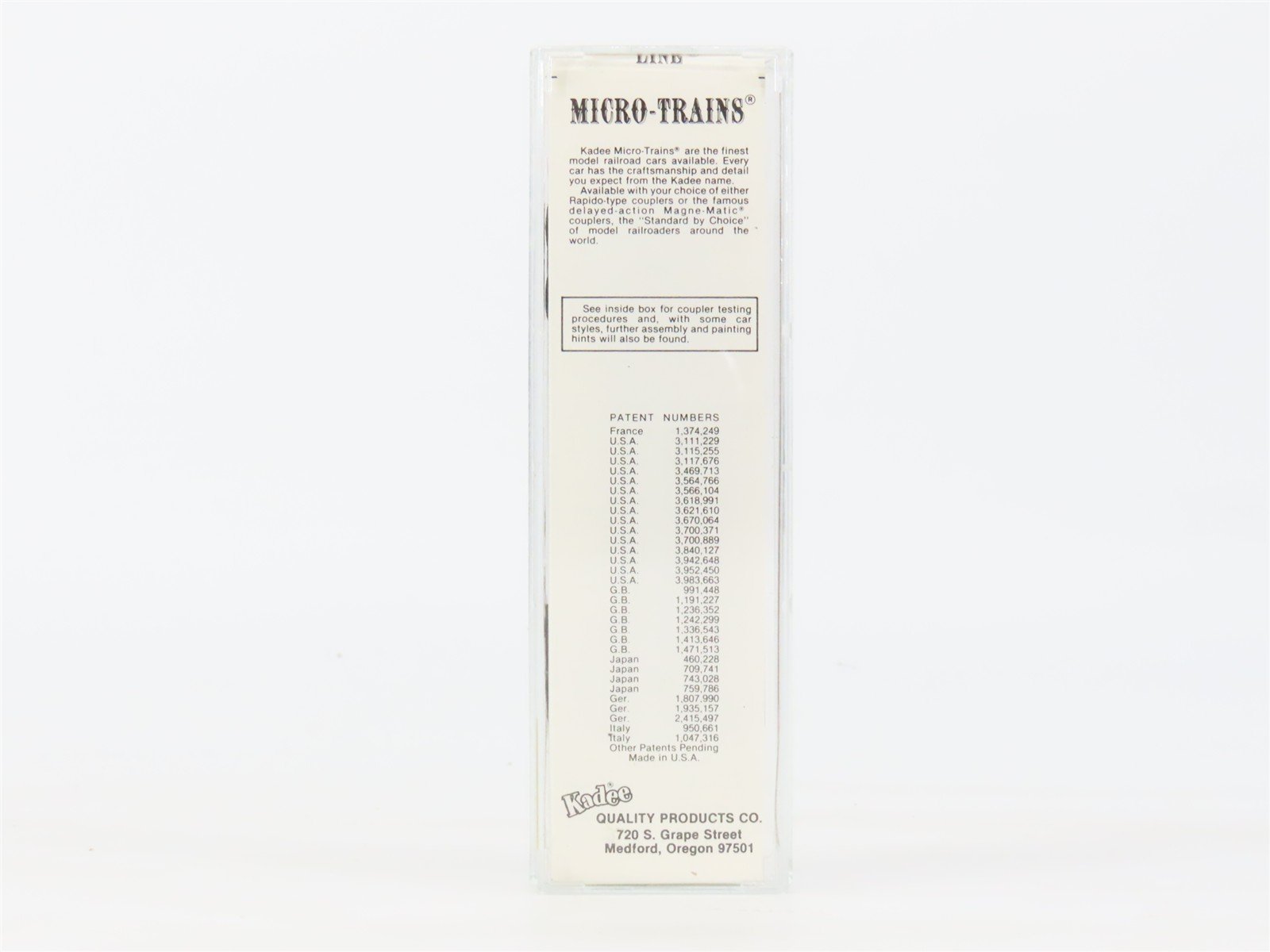N Scale Kadee Micro-Trains MTL 24150 CNJ Jersey Central 40' Box Car #23740