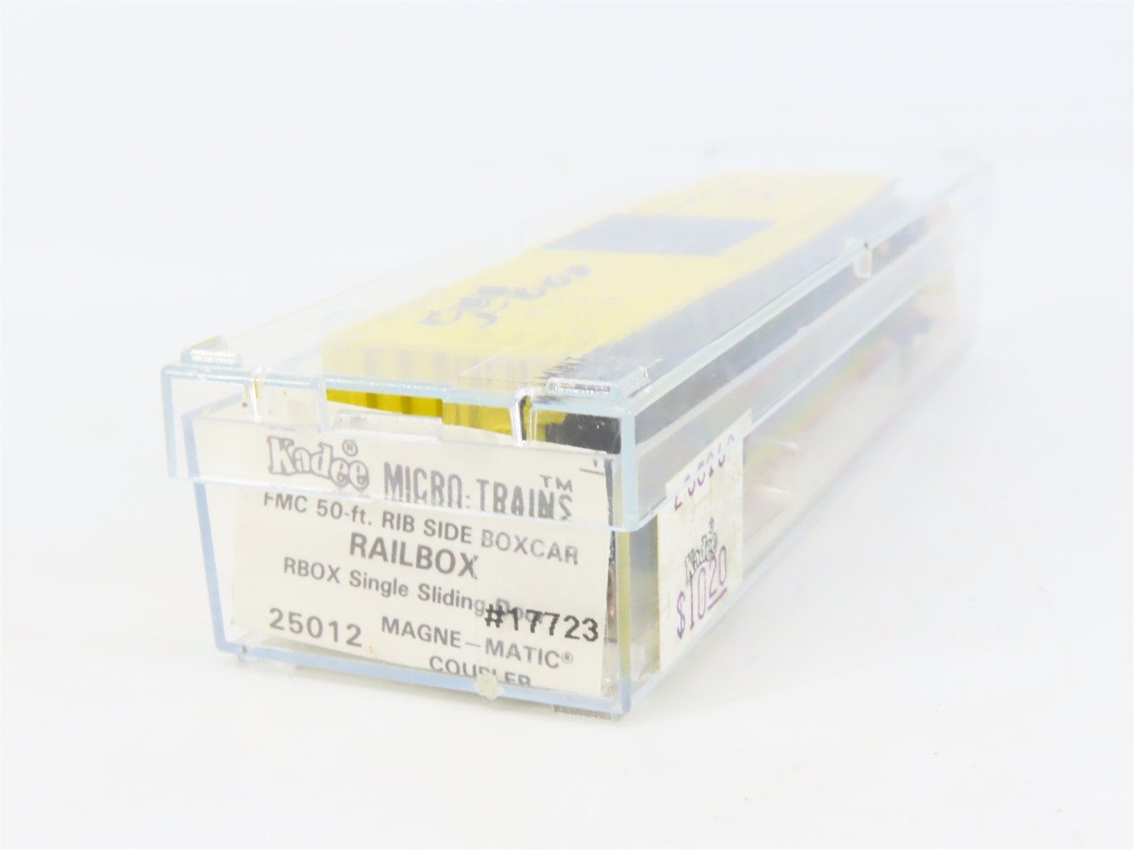 N Scale Kadee Micro-Trains MTL 25012 RBOX Railbox 50' Single Door Box Car #17723