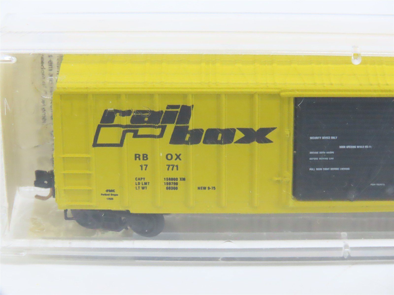 N Scale Kadee Micro-Trains MTL 25012 RBOX Railbox 50' Single Door Box Car #17771