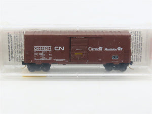 N Scale Micro-Trains MTL 24280 CN Canadian National Manitoba 40' Box Car #446214