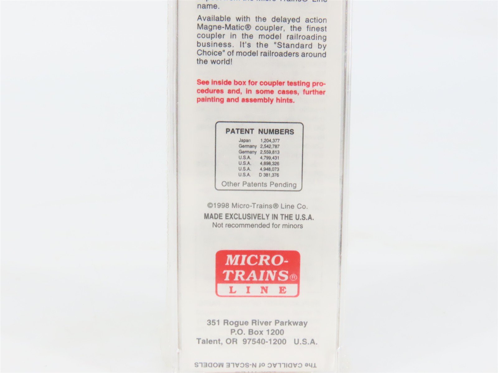 N Scale Micro-Trains MTL 24280 CN Canadian National Manitoba 40' Box Car #446214