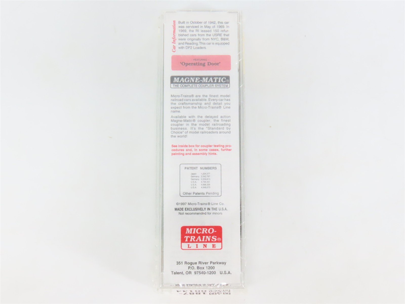 N Scale Micro-Trains MTL 24270 RI Rock Island 40' Single Door Box Car #47440
