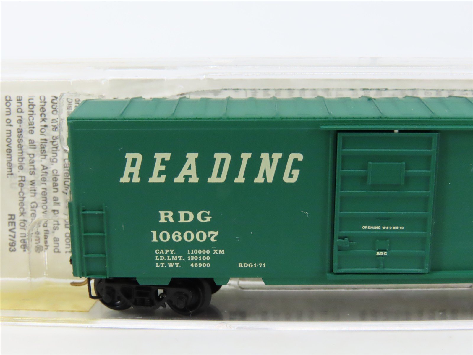N Scale Micro-Trains MTL 24230 RDG Reading Lines 40' Single Door Box Car #106007