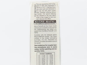 N Scale Micro-Trains MTL 24230 RDG Reading Lines 40' Single Door Box Car #106007