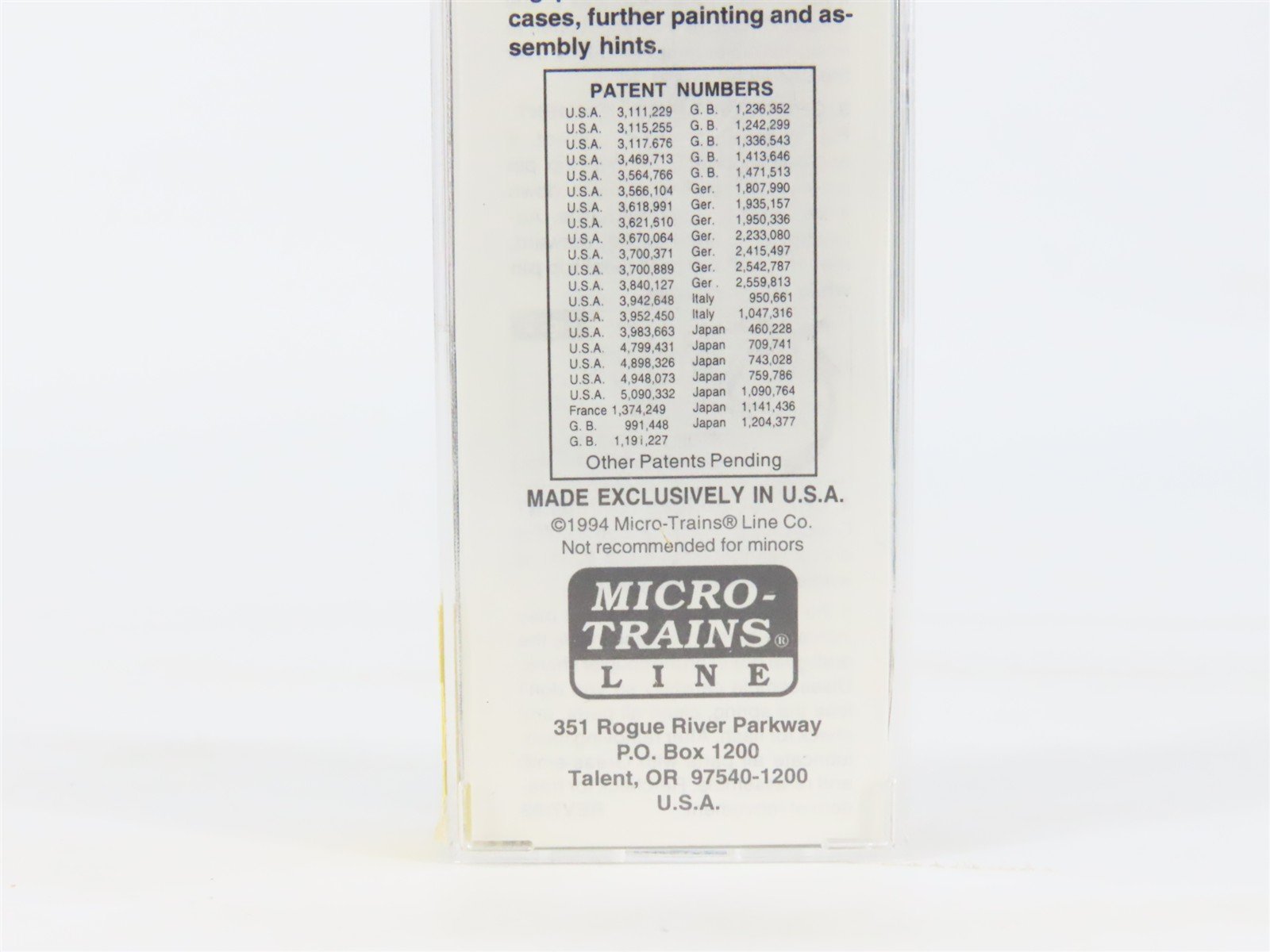 N Scale Micro-Trains MTL 24230 RDG Reading Lines 40' Single Door Box Car #106007