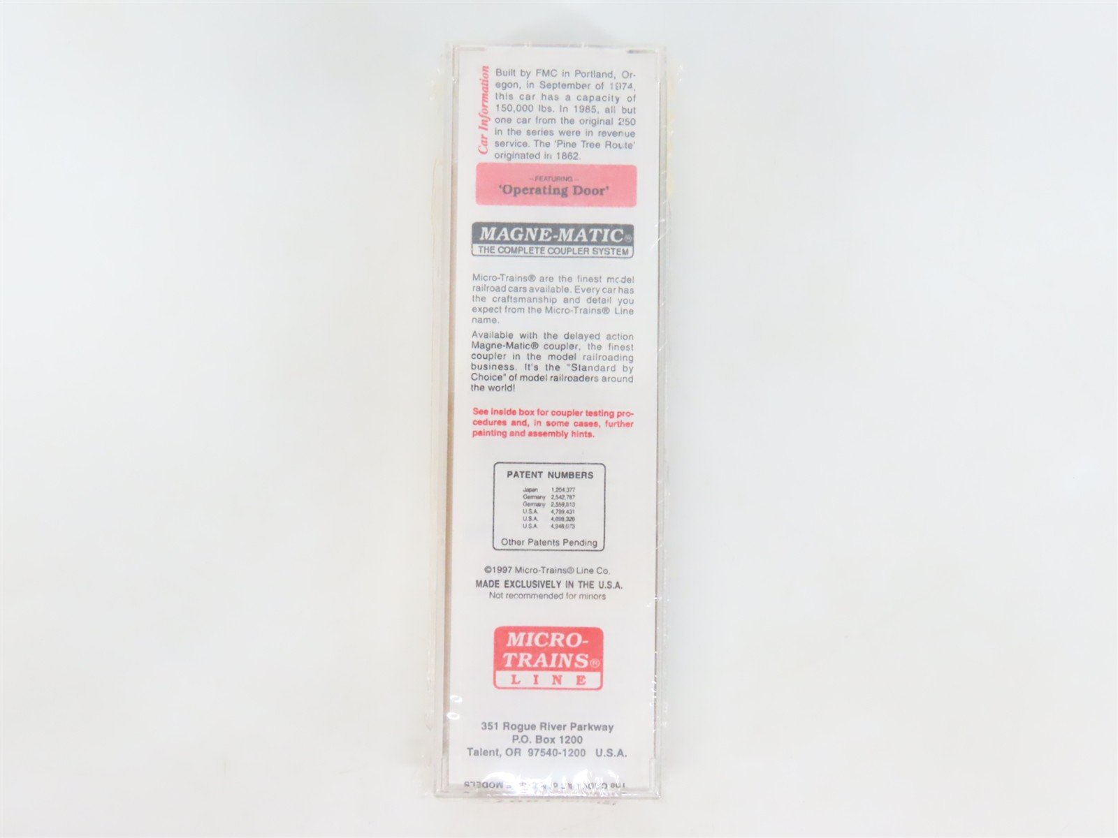 N Scale Micro-Trains MTL 25020 MEC Maine Central Pine Tree 50' Box Car #31011