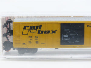 N Scale Micro-Trains MTL 25010 RBOX Railbox 50' Single Door Box Car #17787