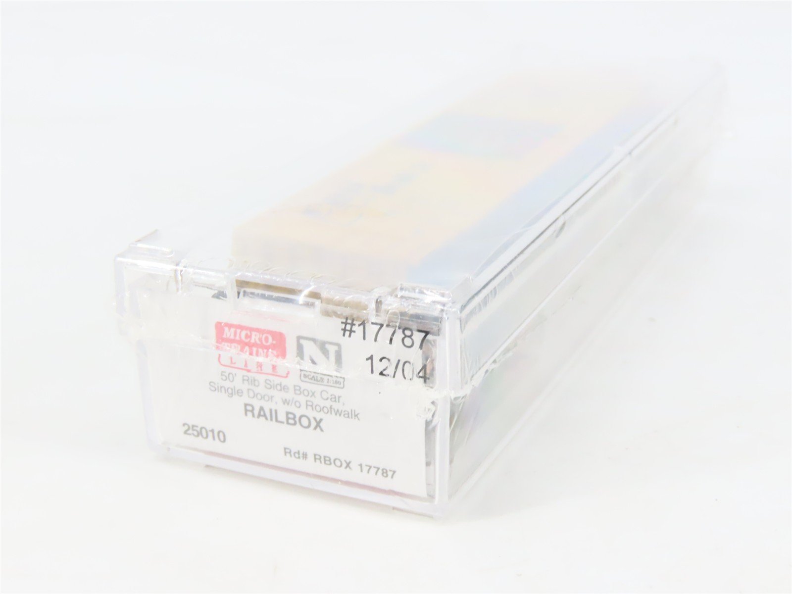 N Scale Micro-Trains MTL 25010 RBOX Railbox 50' Single Door Box Car #17787