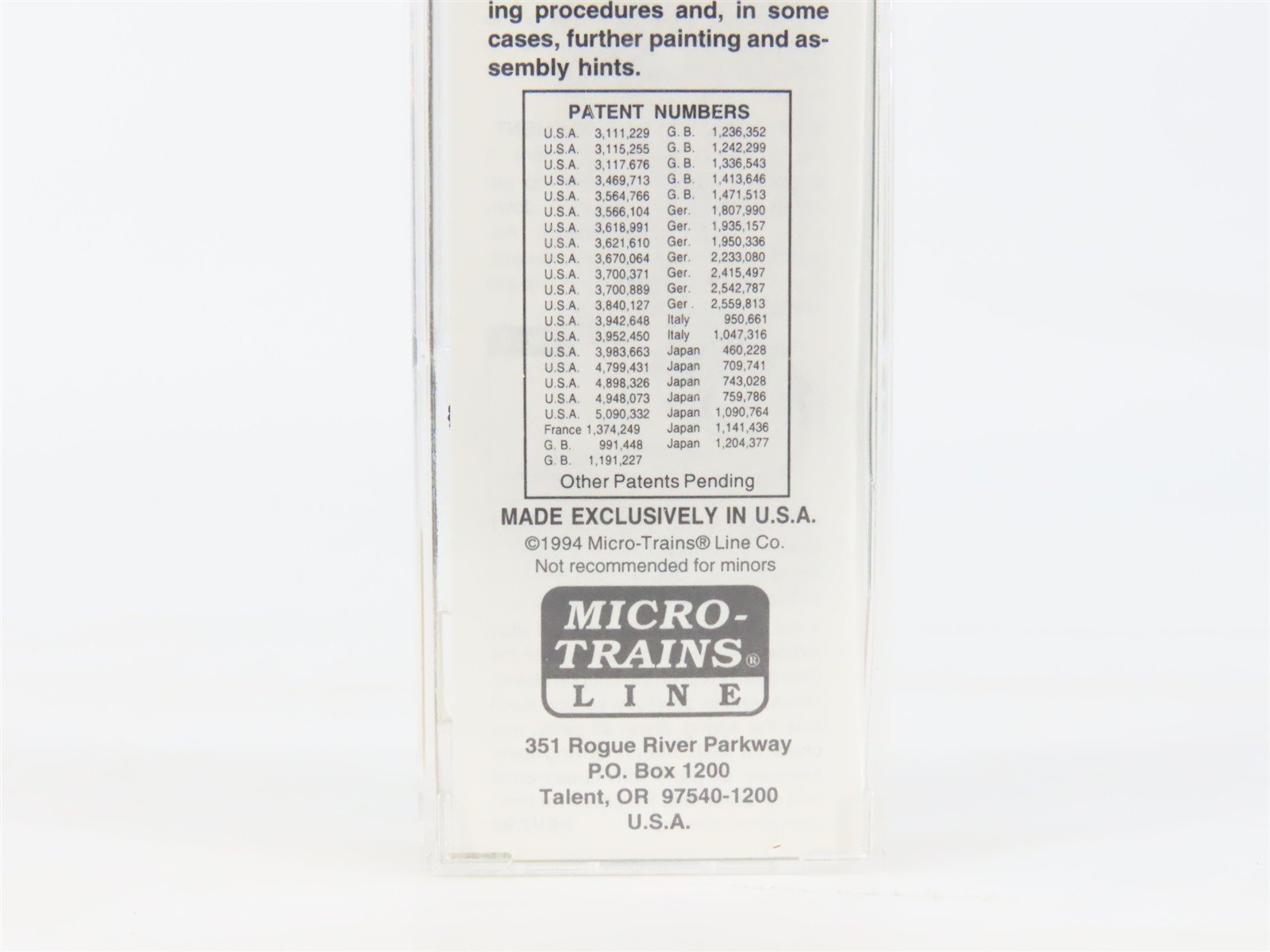 N Scale Micro-Trains MTL 24230 RDG Reading Lines 40' Single Door Box Car #106007