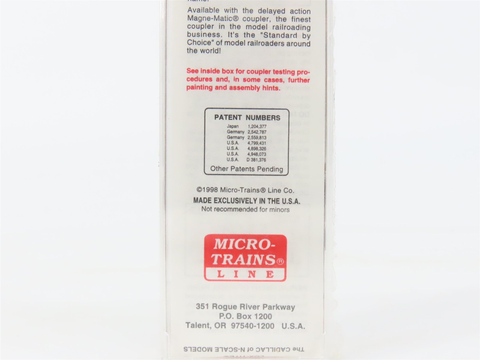 N Scale Micro-Trains MTL 24280 CN Canadian National Manitoba 40' Box Car #446214