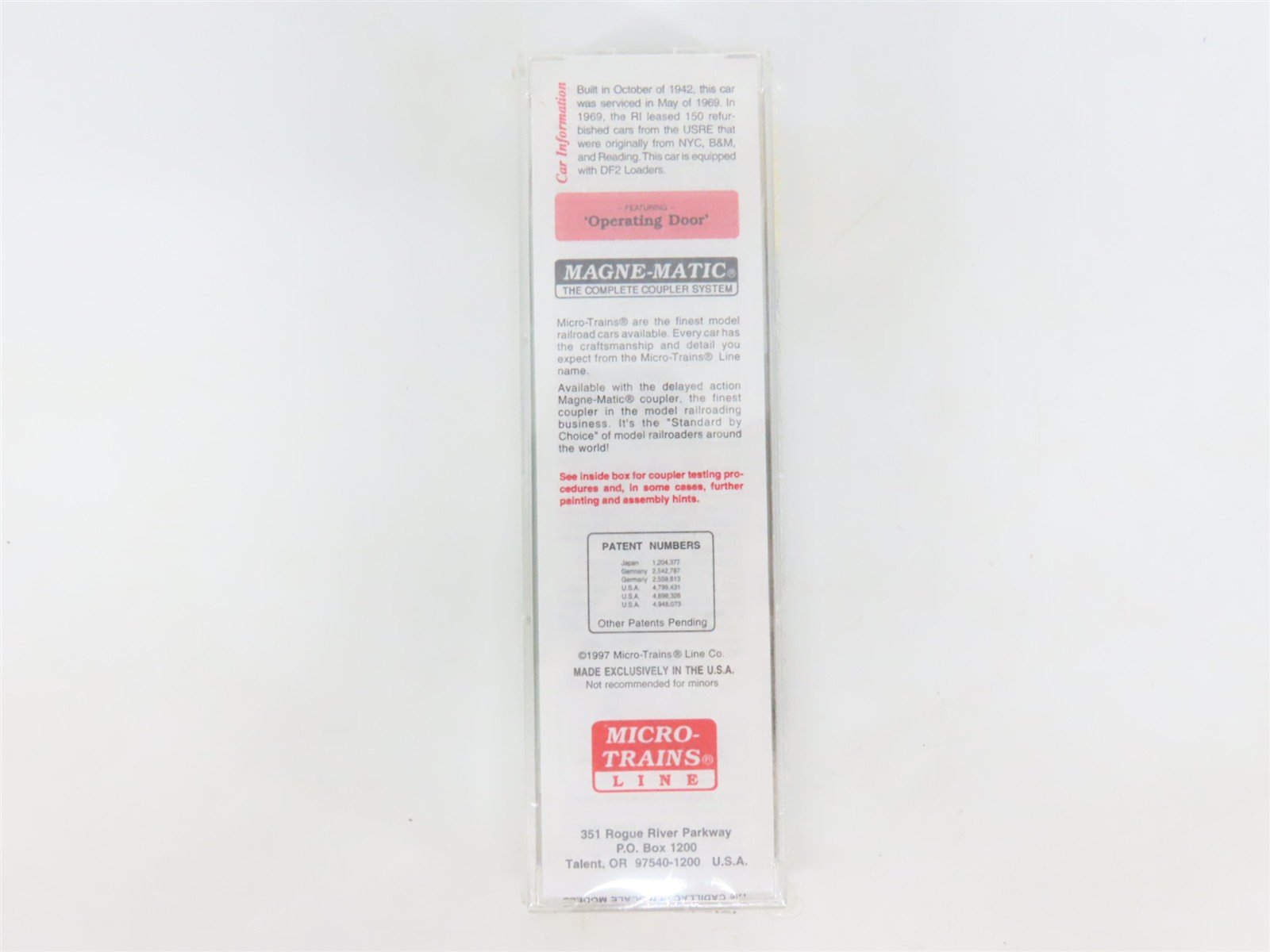 N Scale Micro-Trains MTL 24270 RI Rock Island 40' Single Door Box Car #47440