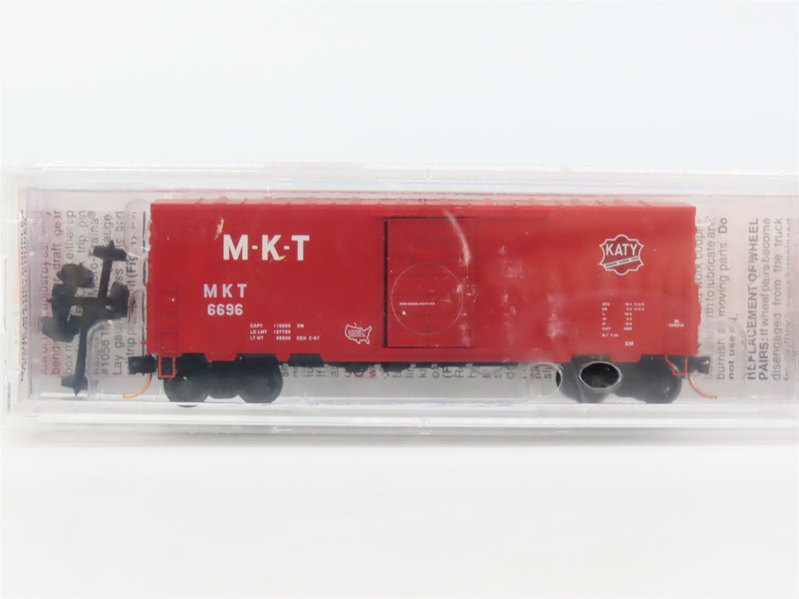 N Scale Micro-Trains MTL 24320 MKT Missouri Kansas Texas Katy 40' Box Car #6696