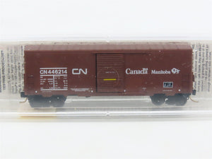 N Scale Micro-Trains MTL 24280 CN Canadian National Manitoba 40' Box Car #446214