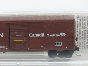 N Scale Micro-Trains MTL 24280 CN Canadian National Manitoba 40' Box Car #446214