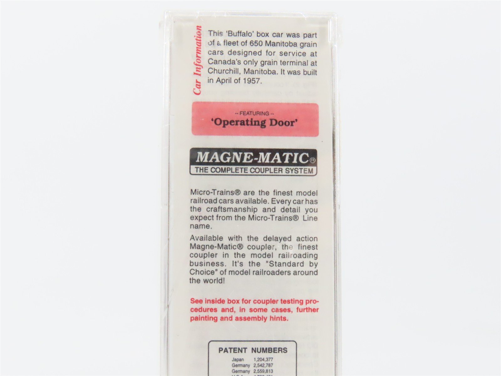 N Scale Micro-Trains MTL 24280 CN Canadian National Manitoba 40' Box Car #446214