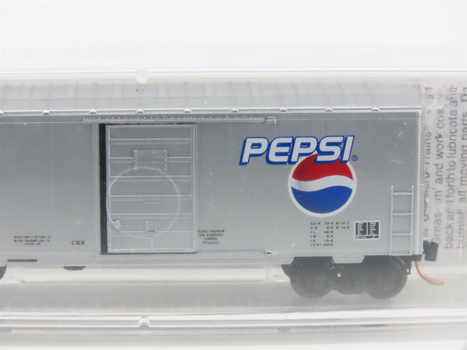 N Scale Micro-Trains MTL 24300 PCMT Pepsi Cola 40' Single Door Box Car #30042