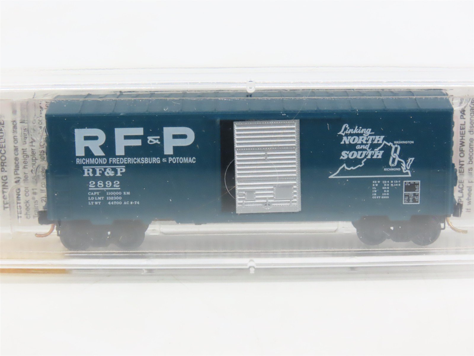 N Micro-Trains MTL 24290 RF&P Richmond Fredericksburg & Potomac 40' Boxcar #2892