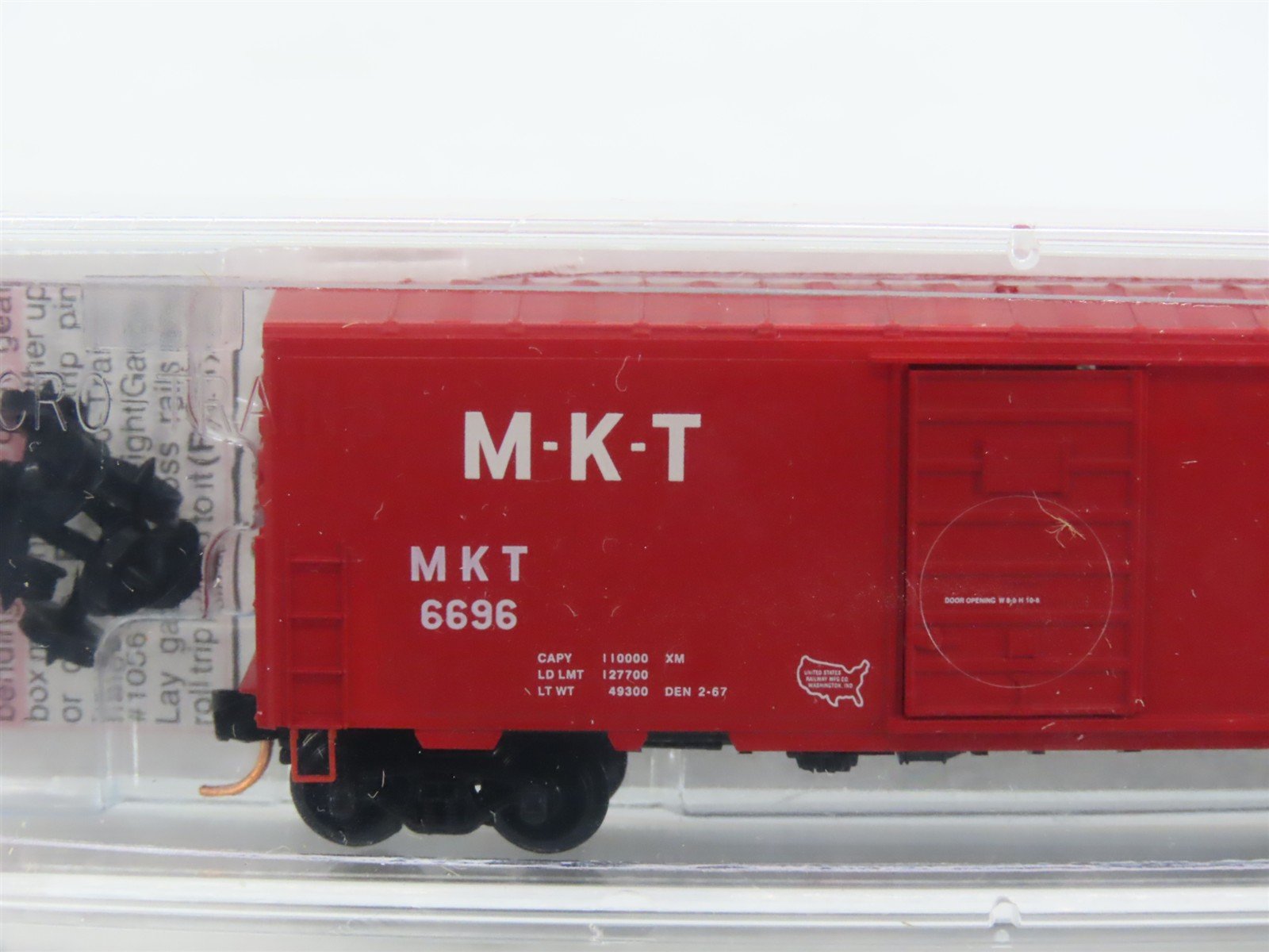 N Scale Micro-Trains MTL 24320 MKT Missouri Kansas Texas Katy 40' Box Car #6696