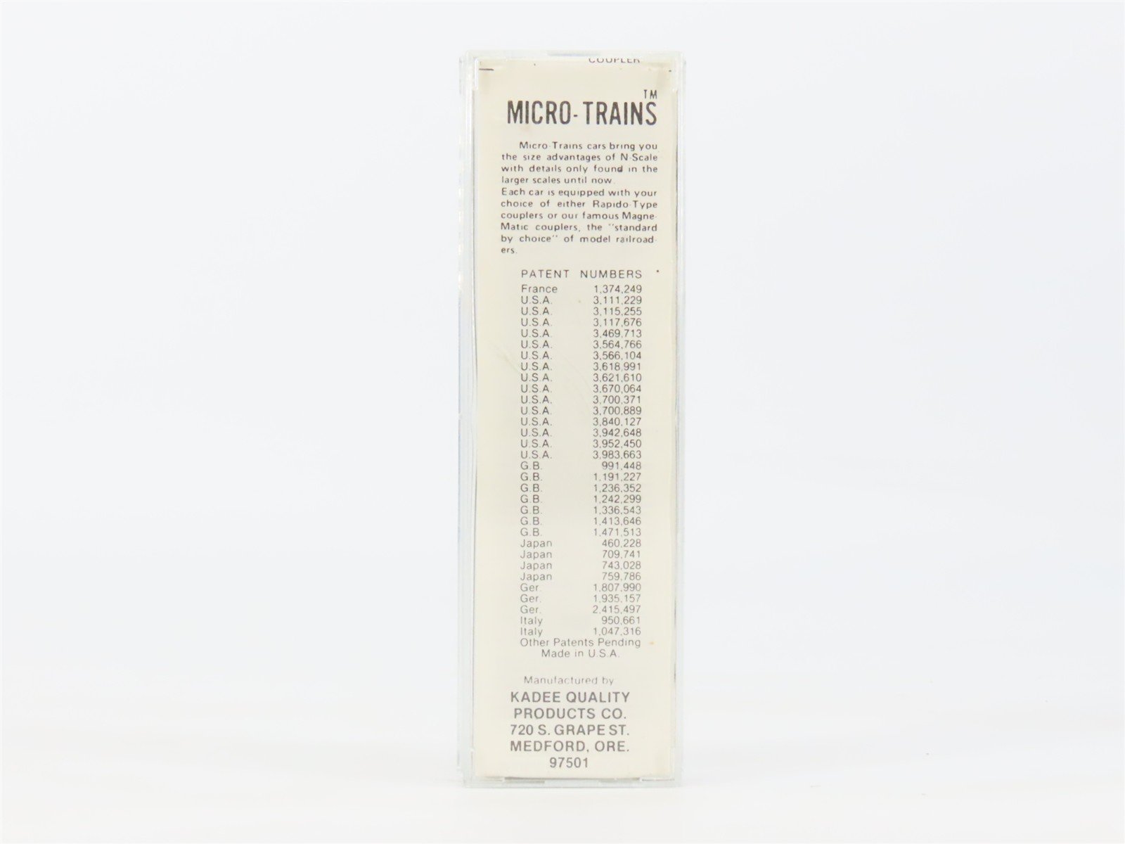 N Kadee Micro-Trains MTL 25040 CIRR Chattahoochee Industrial 50' Box Car #90072