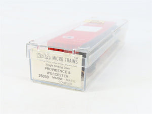 N Scale Kadee Micro-Trains MTL 25030 P&W Providence & Worcester 50' Box Car #384