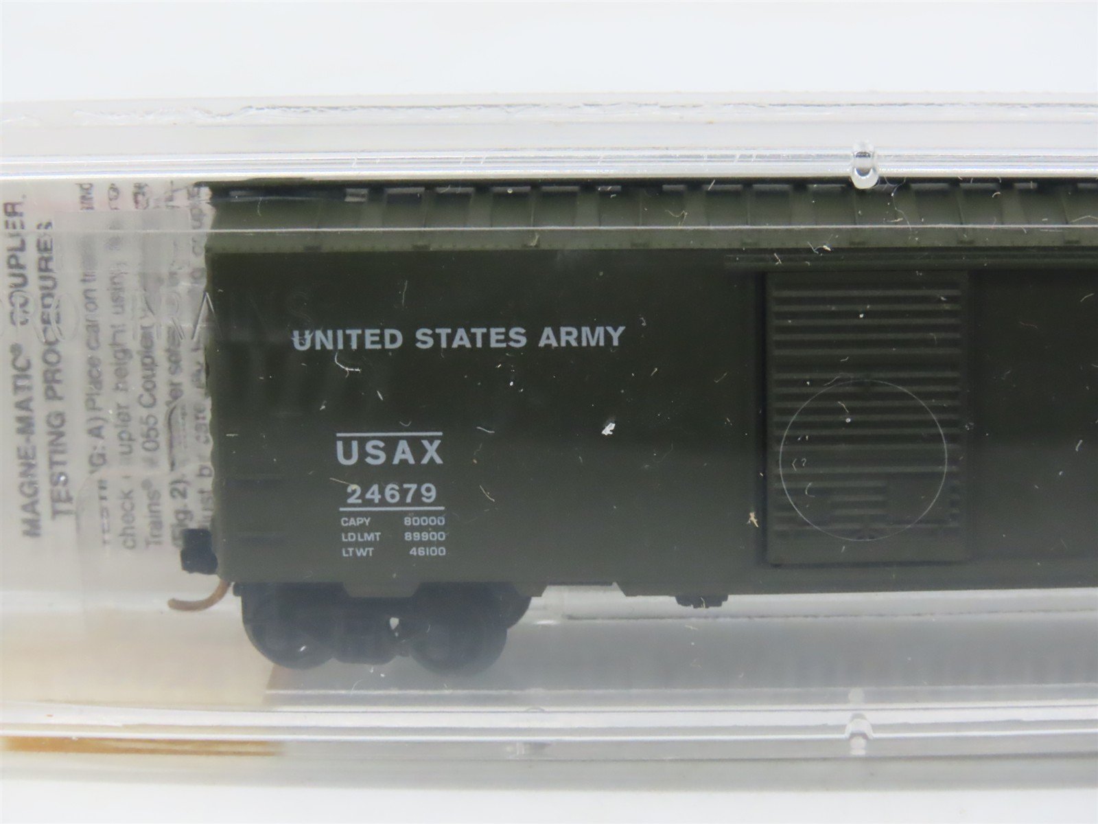 N Scale Micro-Trains MTL 20456 USAX United States Army 40' Box Car #24679