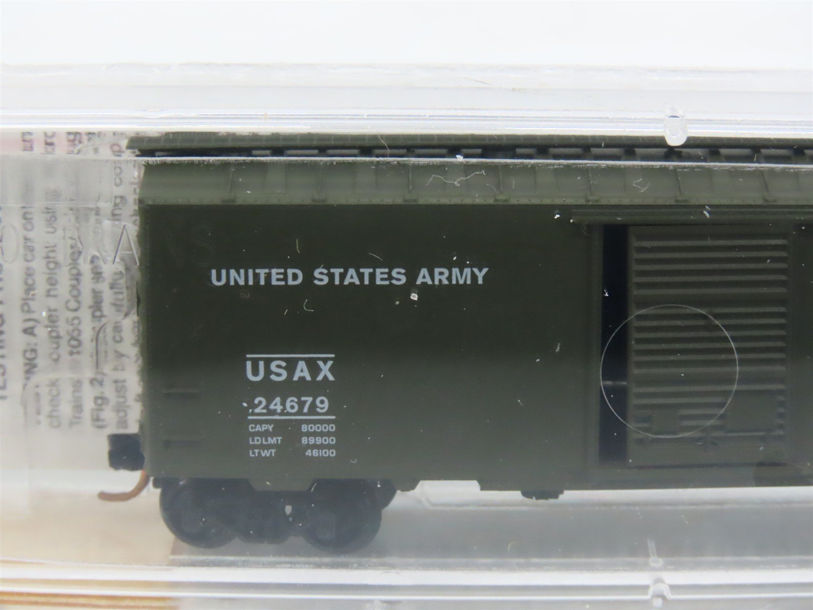 N Scale Micro-Trains MTL 20456 USAX United States Army 40' Box Car #24679