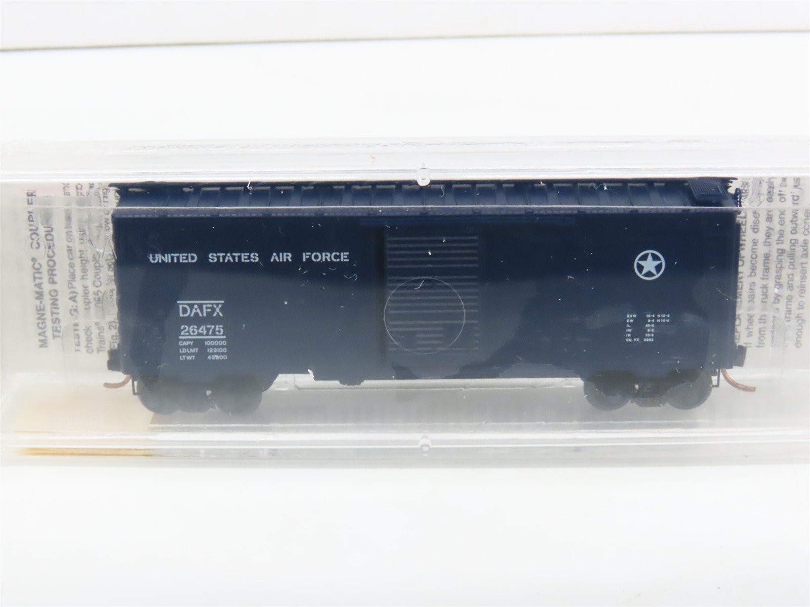 N Scale Micro-Trains MTL 20446 DAFX United States Air Force 40' Box Car #26475