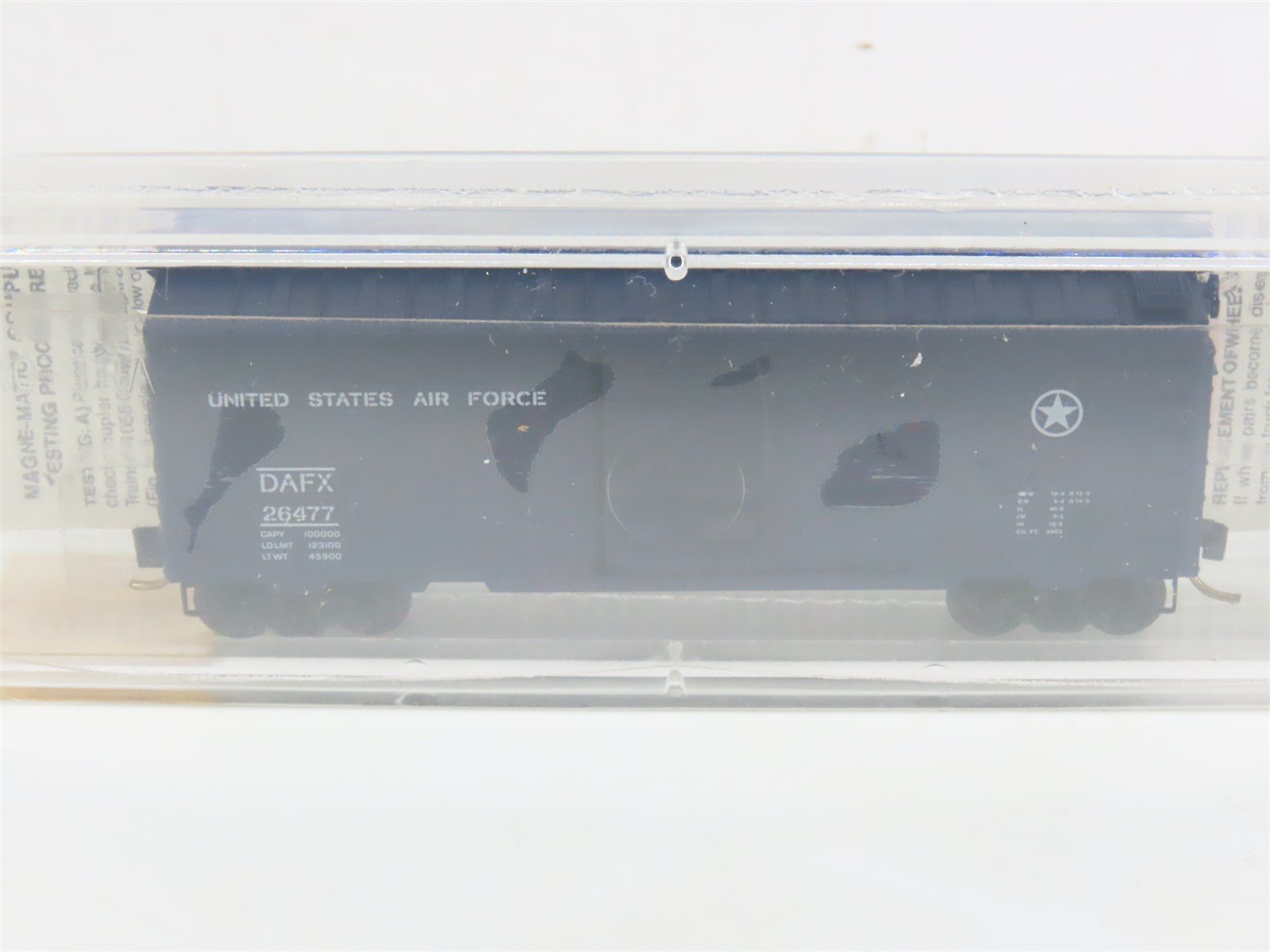 N Scale Micro-Trains MTL 20446 DAFX United States Air Force 40' Box Car #26477