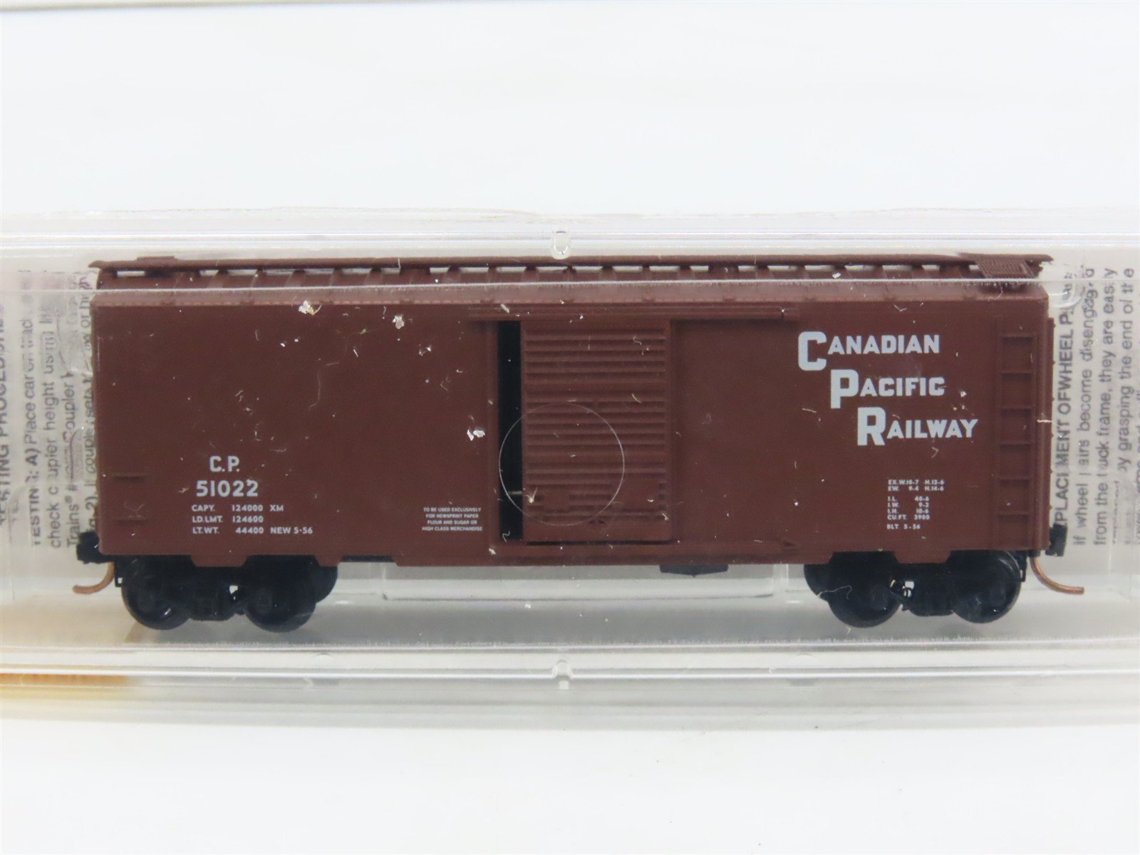 N Scale Micro-Trains MTL 20436 CP Canadian Pacific Railway 40' Box Car #51022
