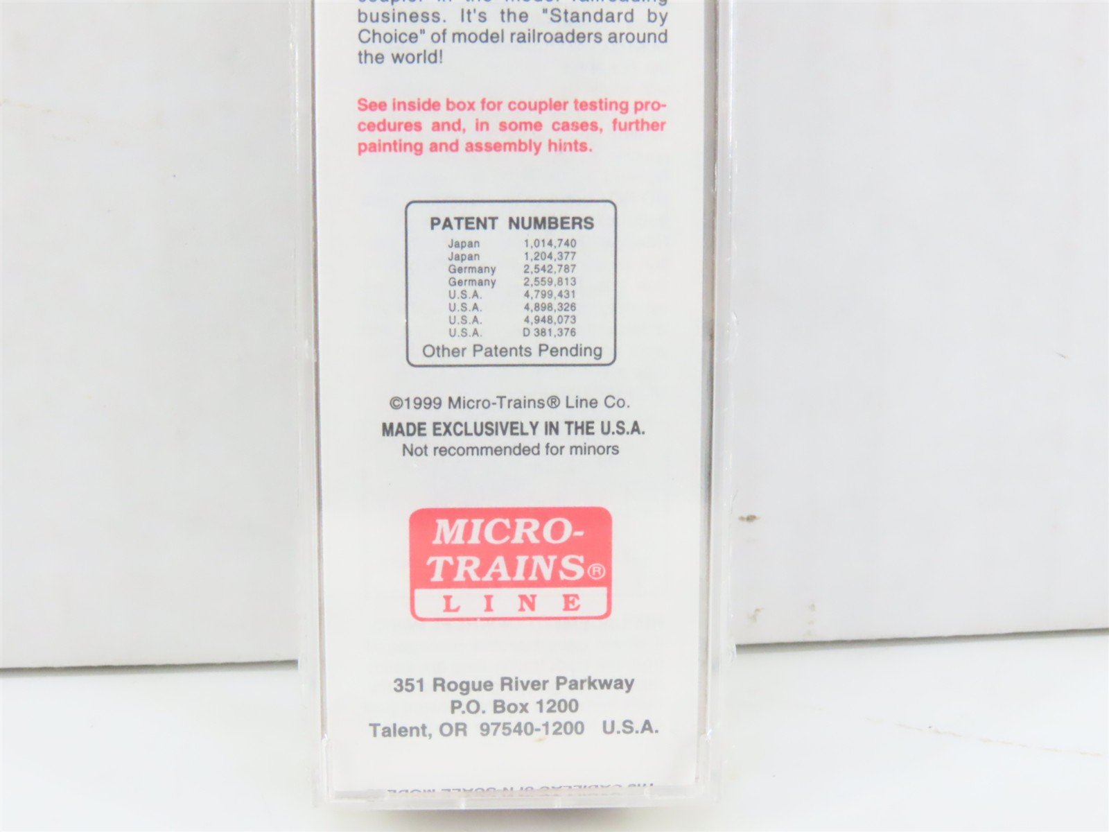 N Scale Micro-Trains MTL 20436/3 CP Canadian Pacific Railway 40' Box Car #51096