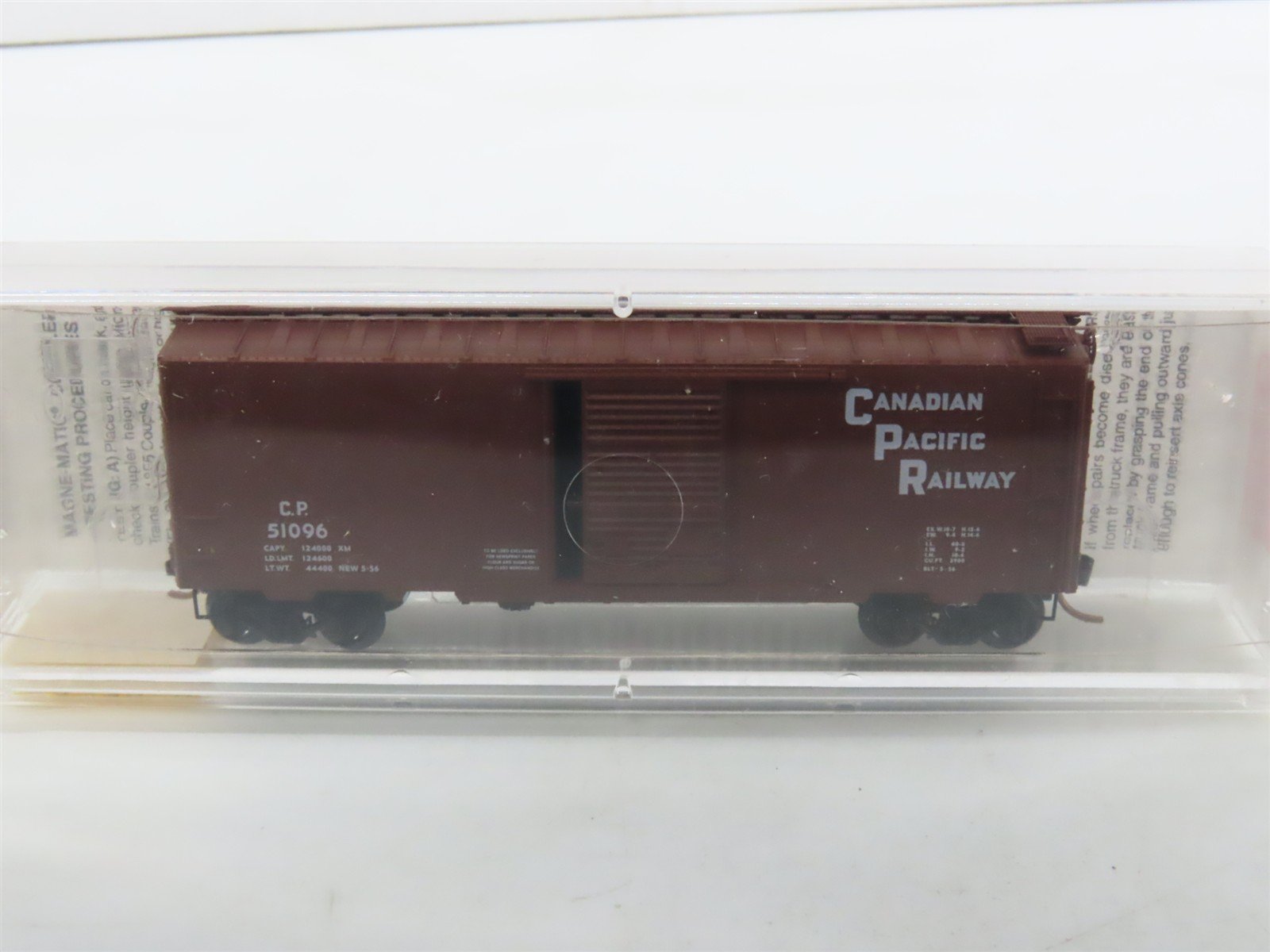 N Scale Micro-Trains MTL 20436/3 CP Canadian Pacific Railway 40' Box Car #51096
