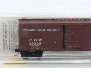 N Scale Micro-Trains MTL 20466 CGW Chicago Great Western 40' Box Car #93365