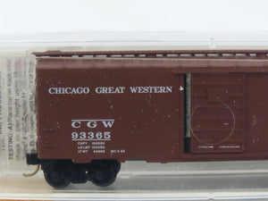N Scale Micro-Trains MTL 20466 CGW Chicago Great Western 40' Box Car #93365