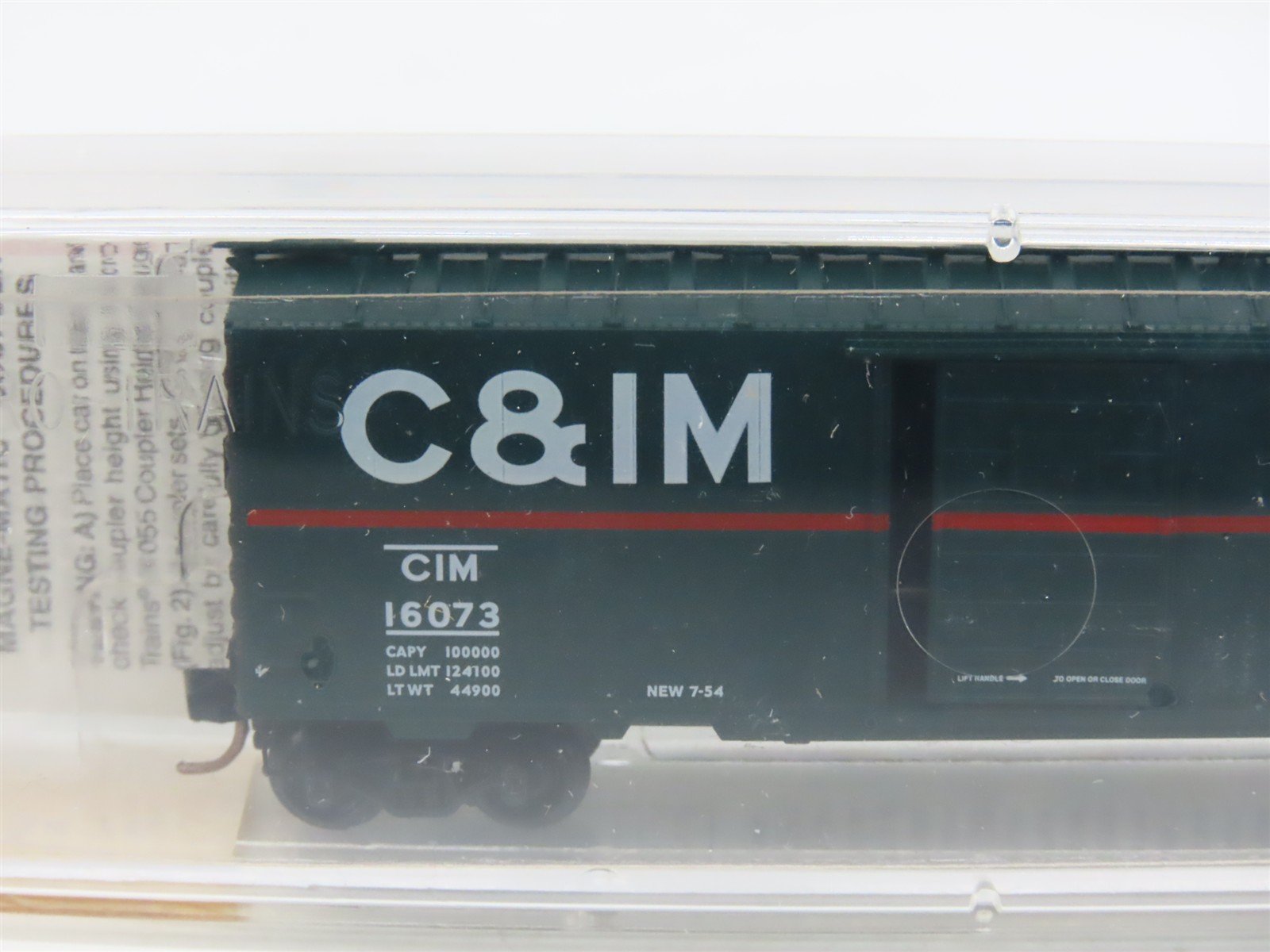 N Scale Micro-Trains MTL 20476 CIM Chicago & Illinois Midland 40' Box Car #16073