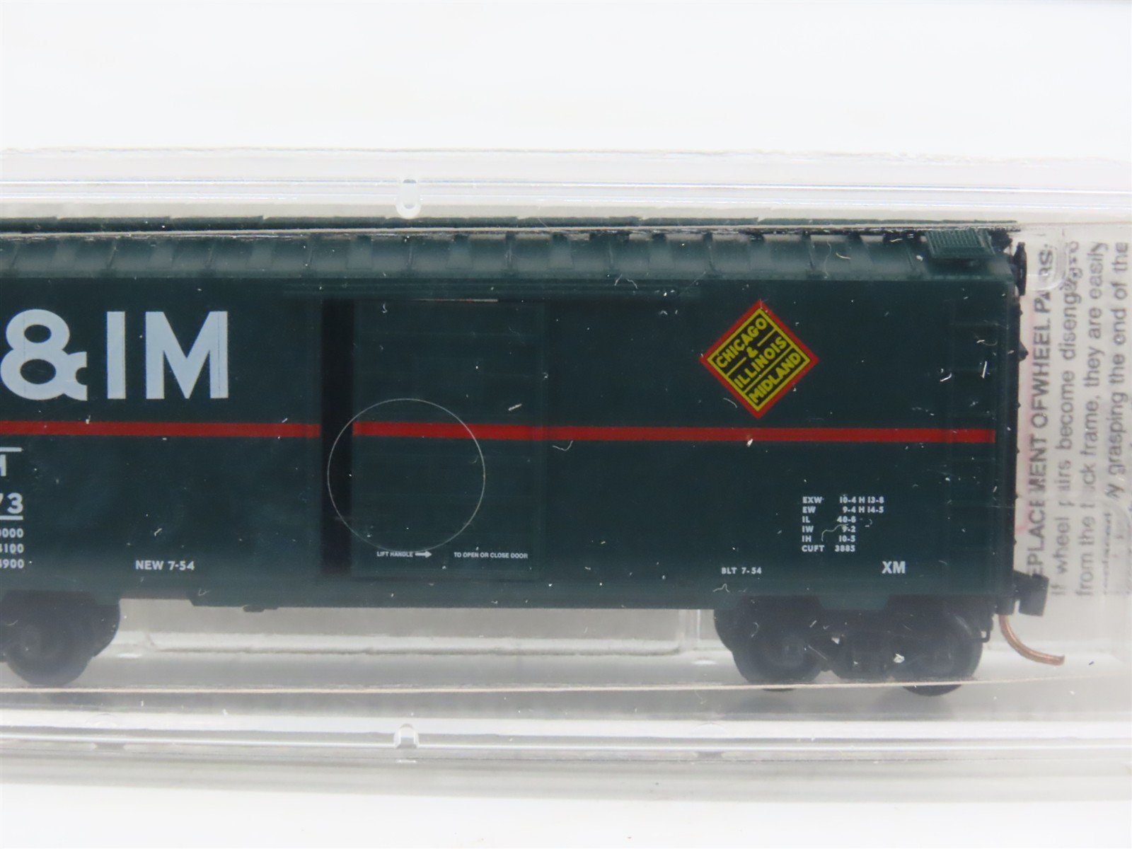 N Scale Micro-Trains MTL 20476 CIM Chicago & Illinois Midland 40' Box Car #16073