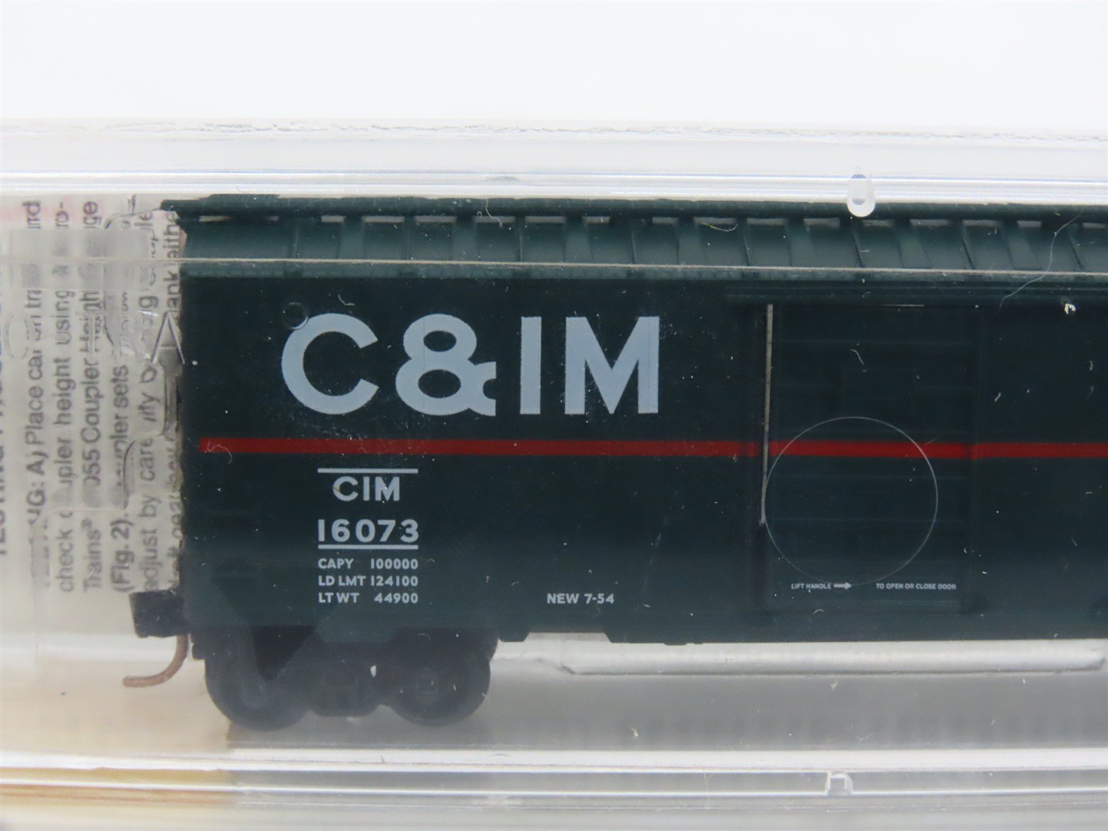 N Scale Micro-Trains MTL 20476 CIM Chicago & Illinois Midland 40' Box Car #16073