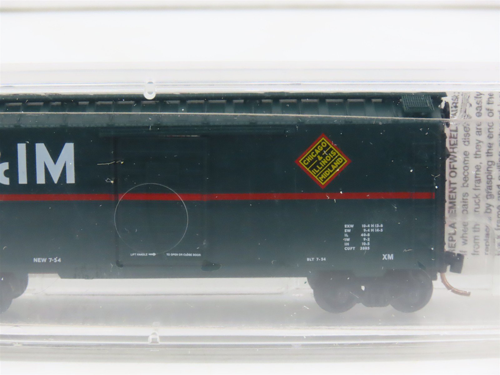 N Scale Micro-Trains MTL 20476 CIM Chicago & Illinois Midland 40' Box Car #16073