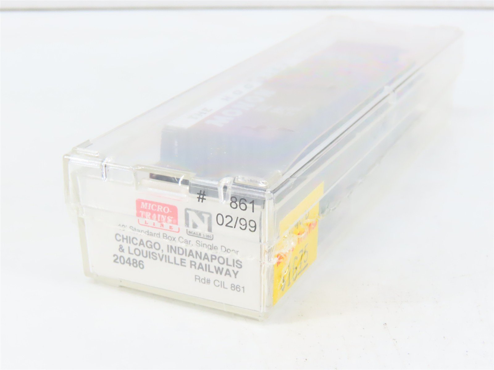 N Scale Micro-Trains MTL 20486 CIL Monon The Hoosier Line 40' Box Car #861