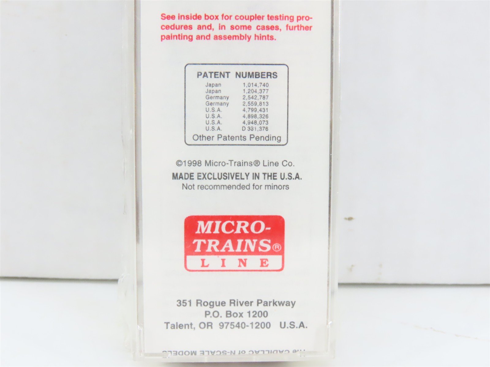 N Scale Micro-Trains MTL 20486 CIL Monon The Hoosier Line 40' Box Car #861