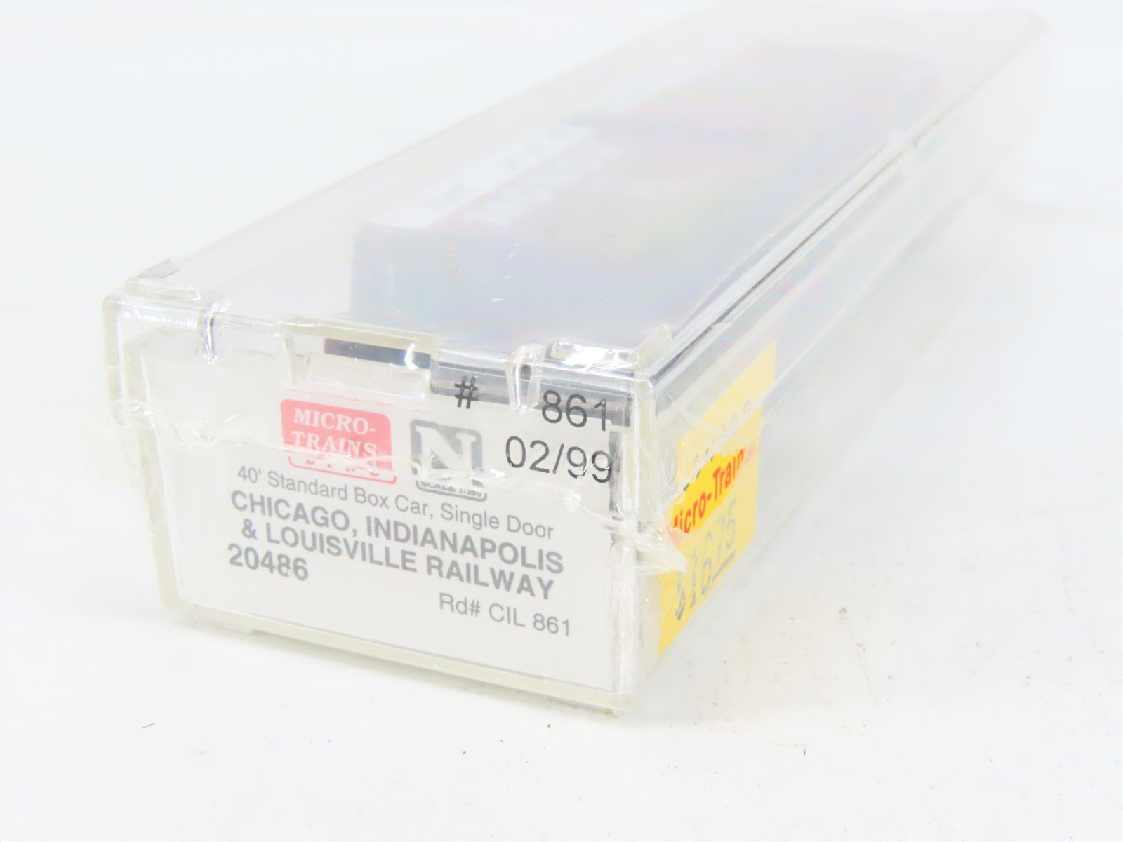N Scale Micro-Trains MTL 20486 CIL Monon The Hoosier Line 40' Box Car #861