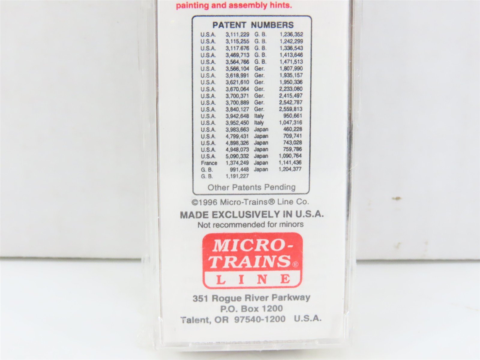 N Scale Micro-Trains MTL 20620 UP Union Pacific Be Specific 40' Box Car #192920
