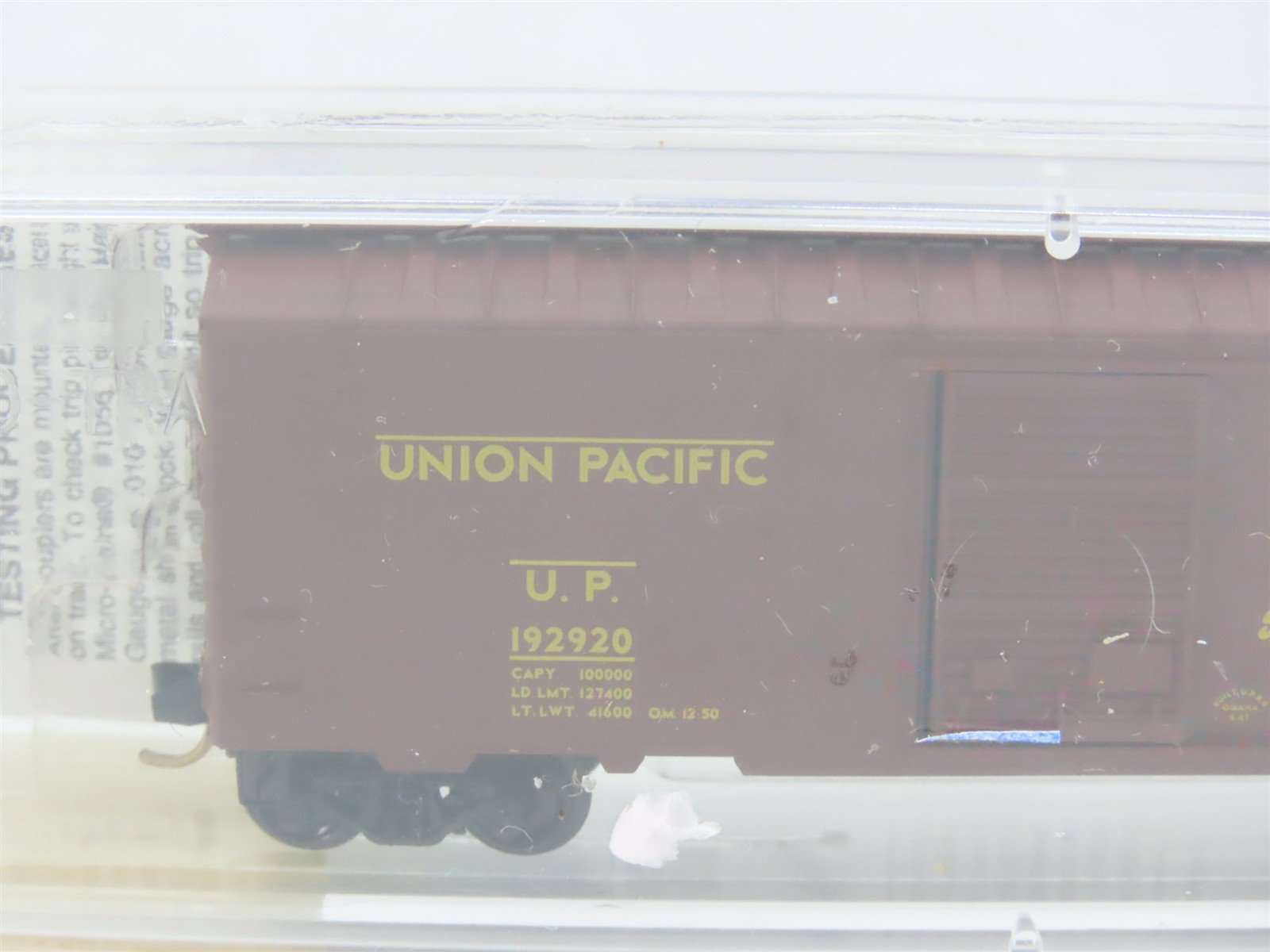 N Scale Micro-Trains MTL 20620 UP Union Pacific Be Specific 40' Box Car #192920