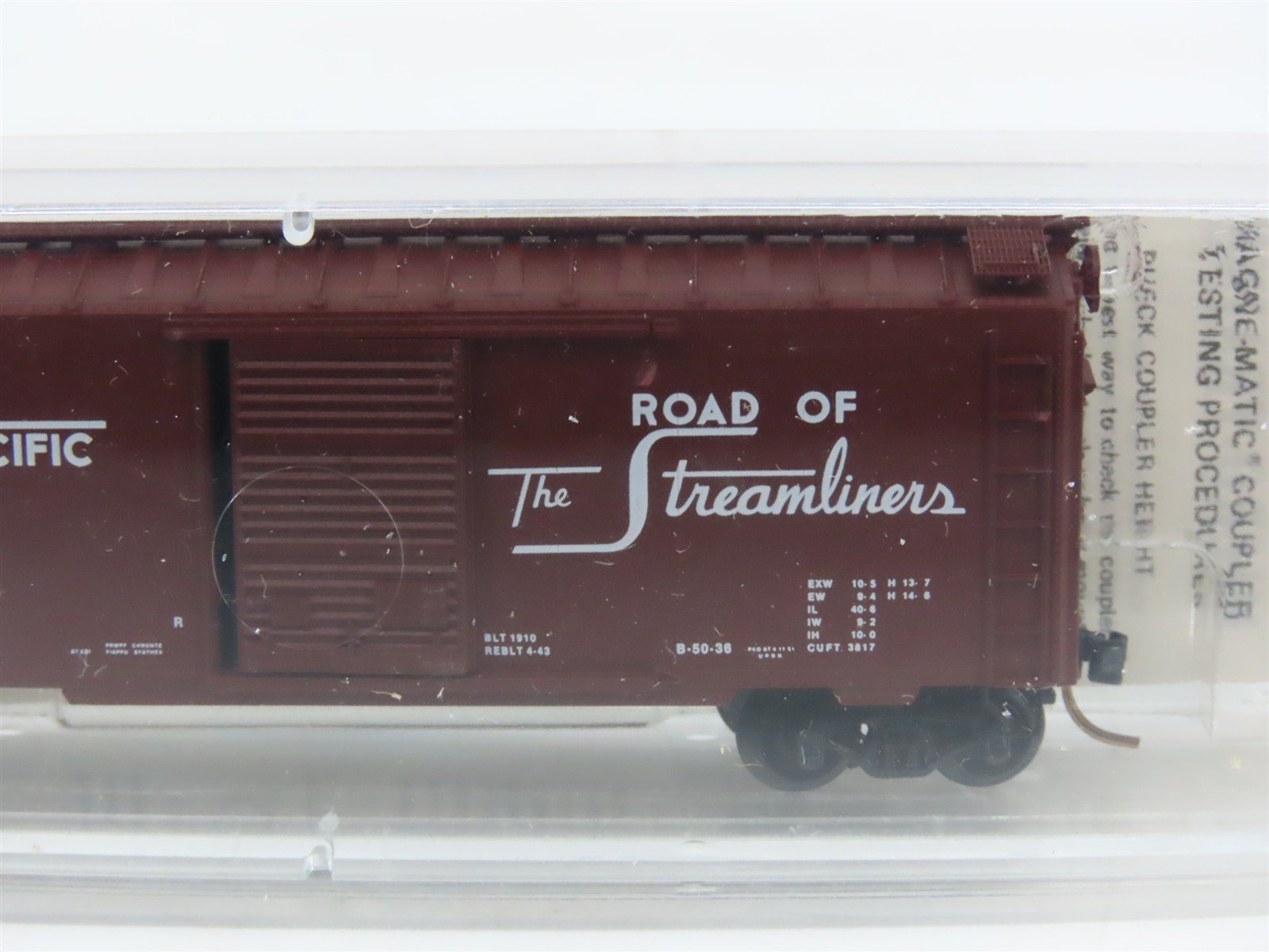 N Kadee Micro-Trains MTL 20620 UP Union Pacific Streamliners 40' Box Car #195342