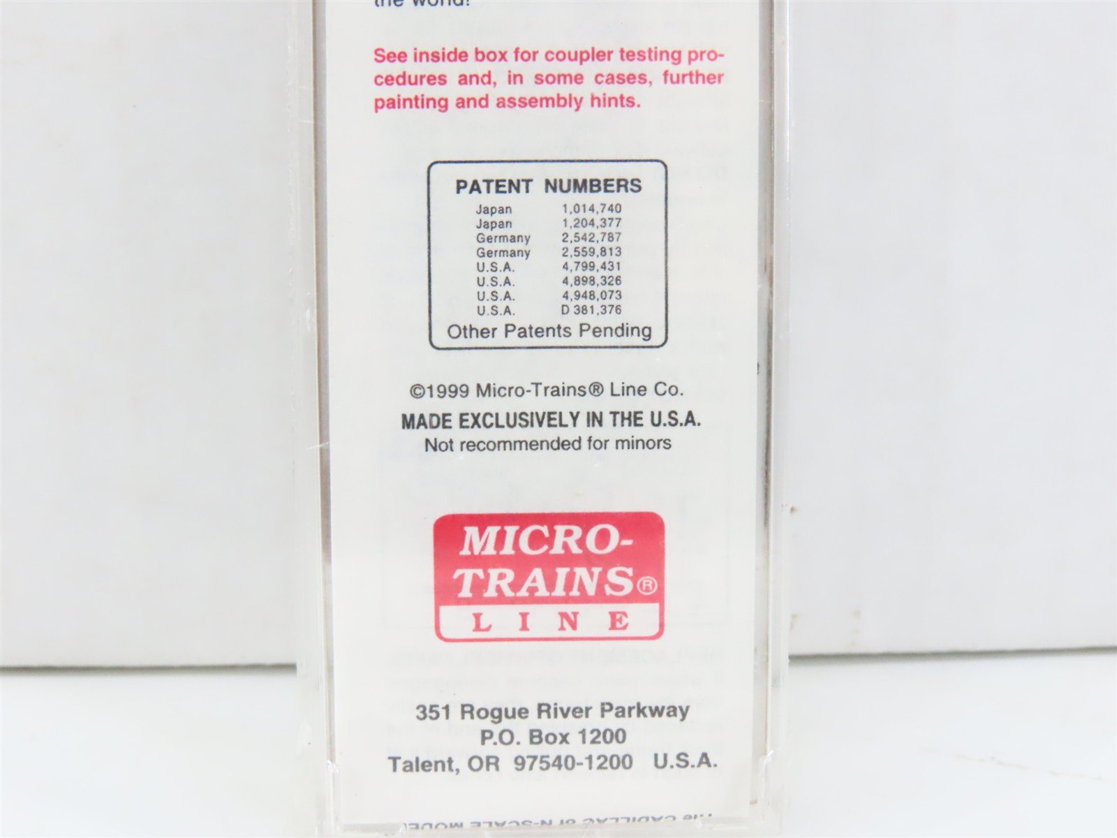 N Scale Micro-Trains MTL 20496 RFP Capital Cities Route 40' Box Car #2892