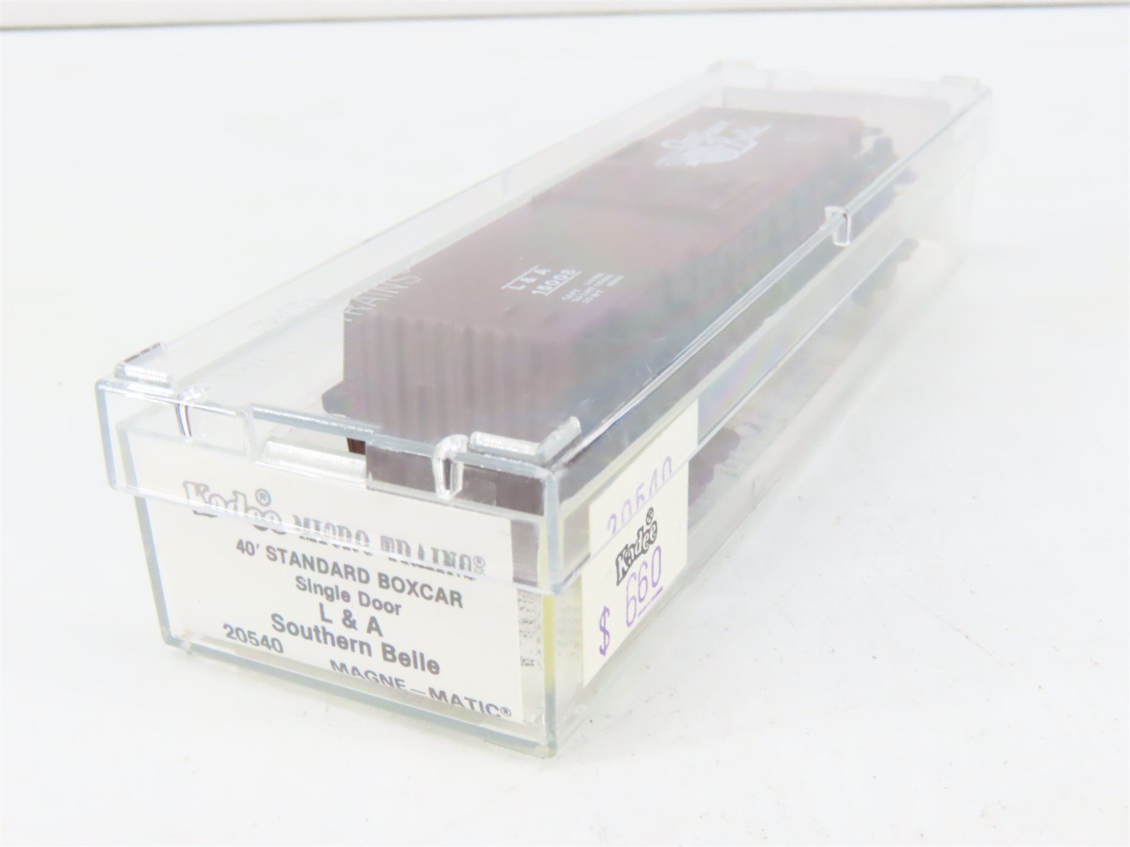 N Scale Kadee Micro-Trains MTL 20540 L&A Southern Belle 40' Box Car #15008