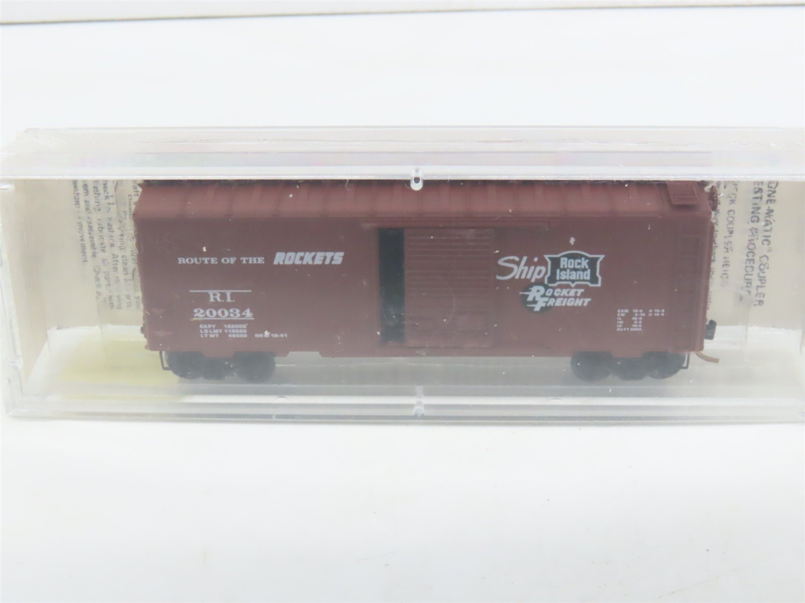 N Scale Kadee Micro-Trains MTL 20610 RI Route Of The Rockets 40' Box Car #20034
