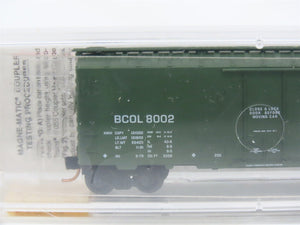 N Scale Micro-Trains MTL 21230 BCOL British Columbia 40' Plug Door Box Car #8002