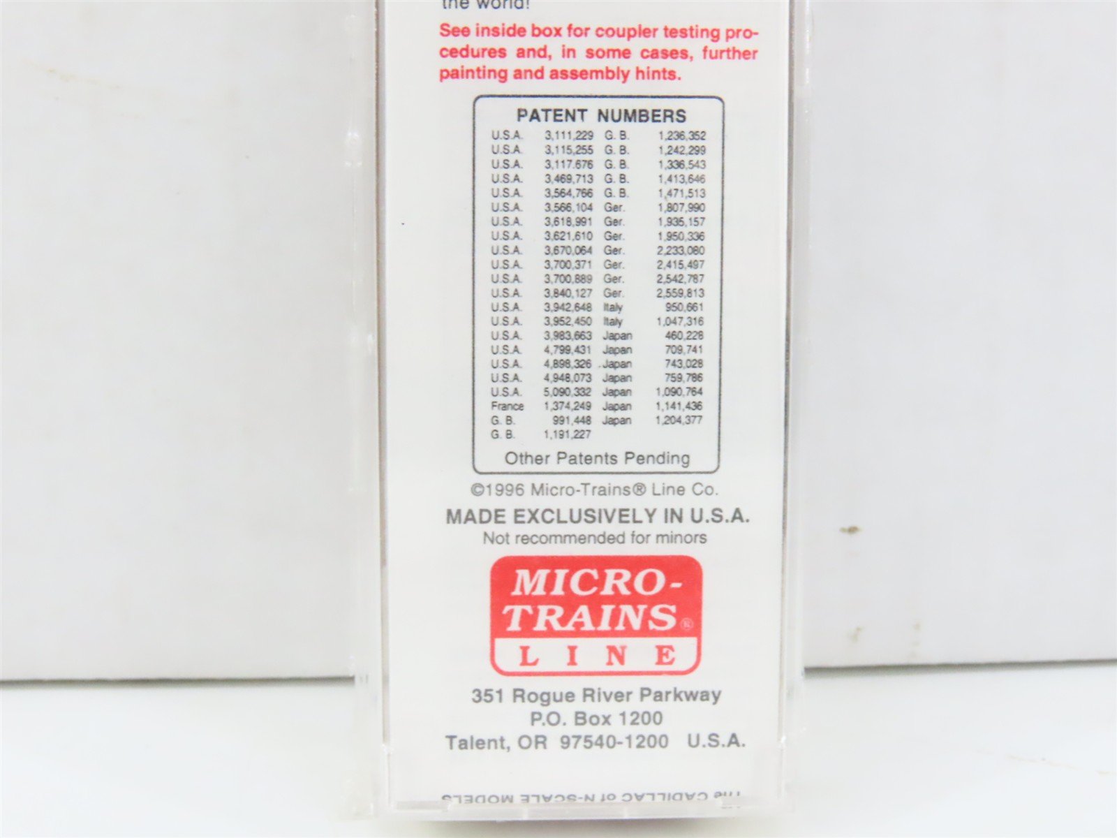 N Scale Micro-Trains MTL 21240 WMRX Western Maryland 40' Plug Door Box Car #14