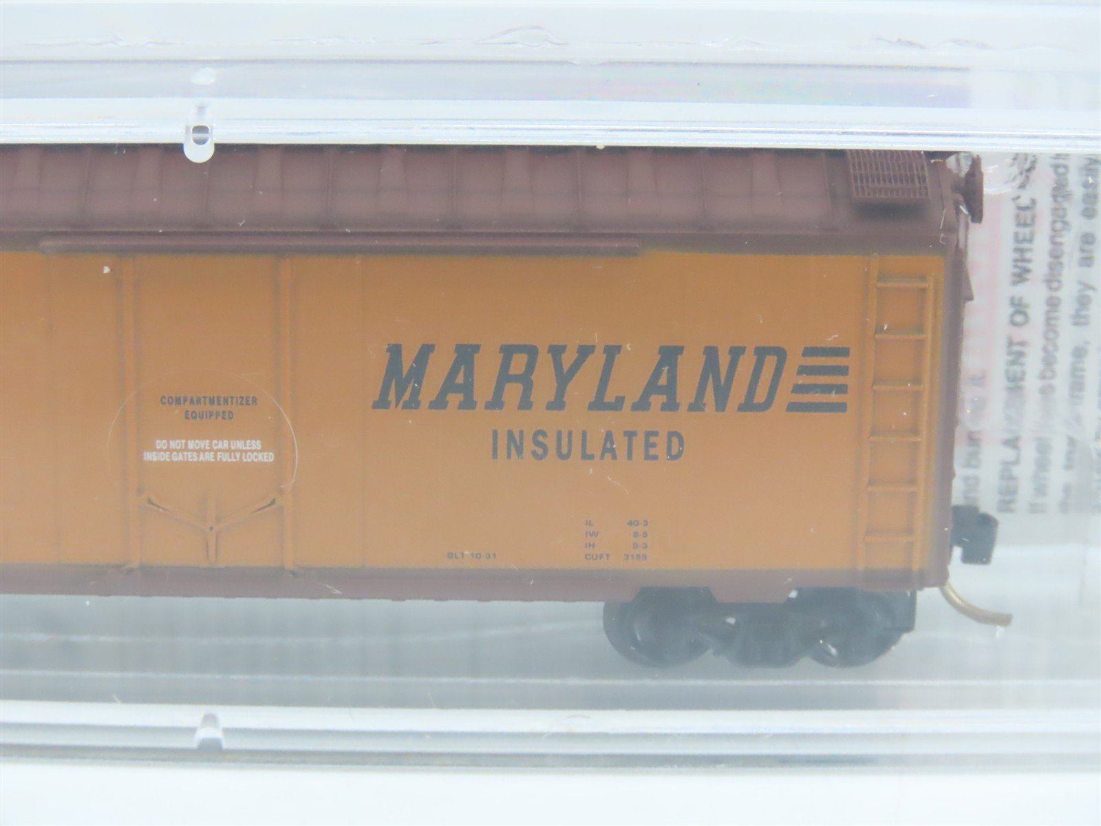 N Scale Micro-Trains MTL 21240 WMRX Western Maryland 40' Plug Door Box Car #14